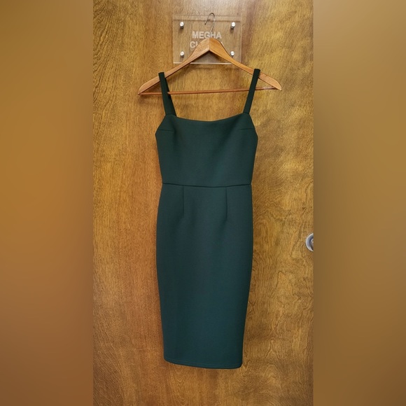 Forest Green Knee Length Dress Size XS - Picture 1 of 3